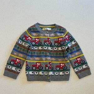 Baby Boden Farm Fair Isle Sweater